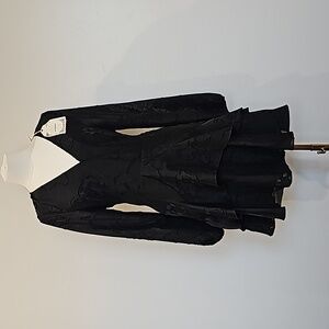 Entro black mini dress layered. Tie in the back size small